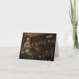 Primitive Colonial Country Christmas Holiday Card