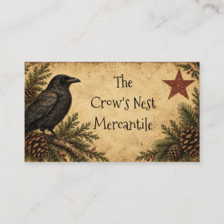 Primitive Crow Business Card