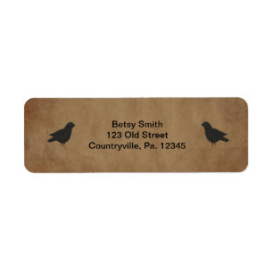 Primitive Crows Address Label