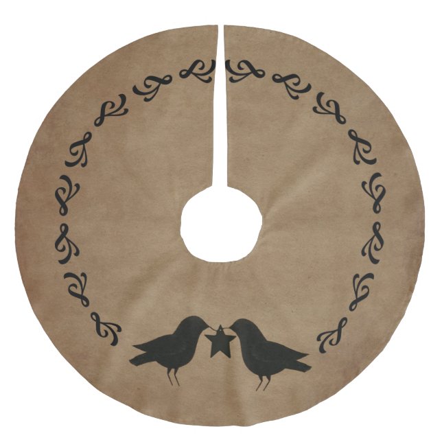 primitive Crows Circle Tree Skirt (Front)