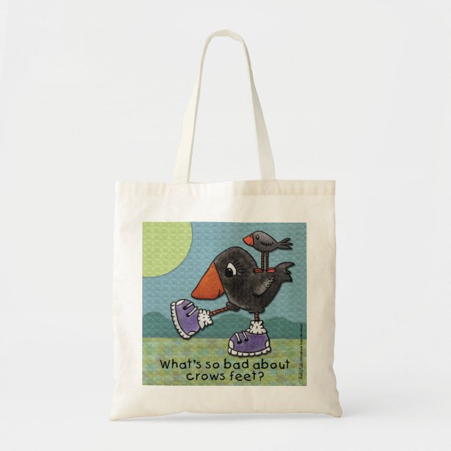 Primitive Crows- Crows Feet Tote Bag (Front)