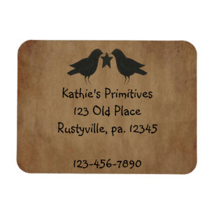 Primitive Crows Premium Magnet