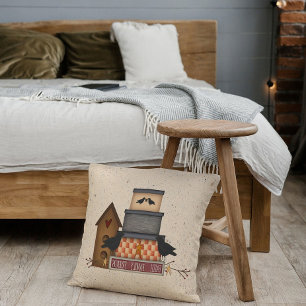 Primitive Faith Family Friends Pillow