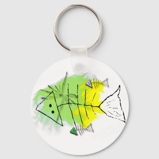 Primitive Fish Keychain (Front)