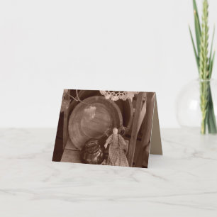 Primitive Gathering Blank Note Card and Envelope