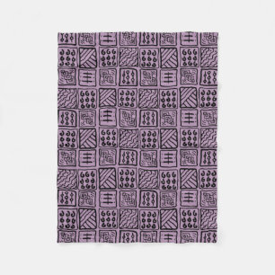 Primitive Geometric Fleece Blanket