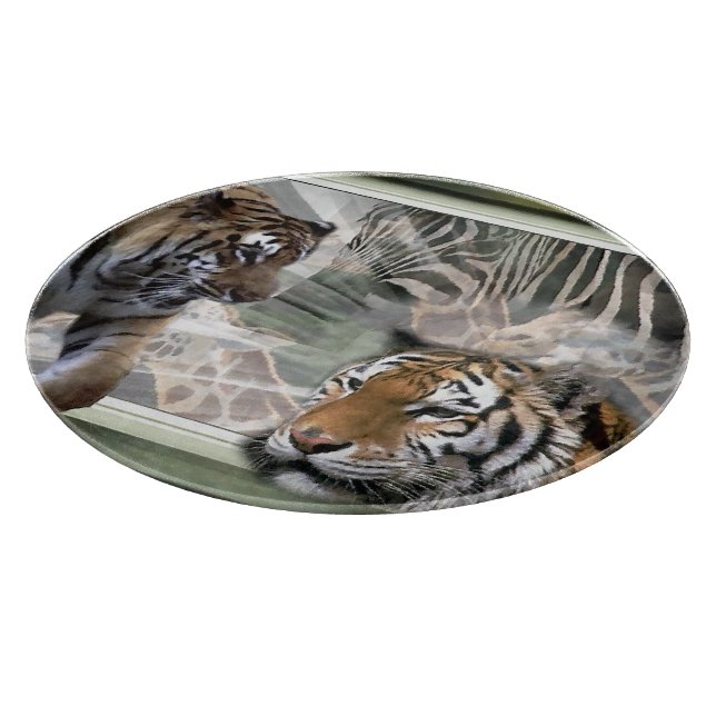 Primitive Jungle Print Cutting Board (Corner)