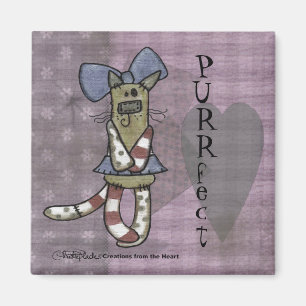 Primitive Kitty Magnet