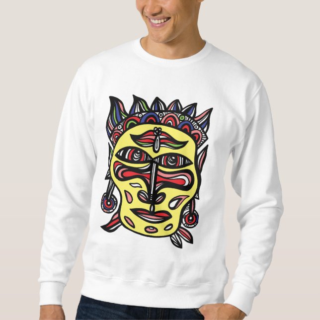"Primitive Mask" Men's Sweatshirt (Front)