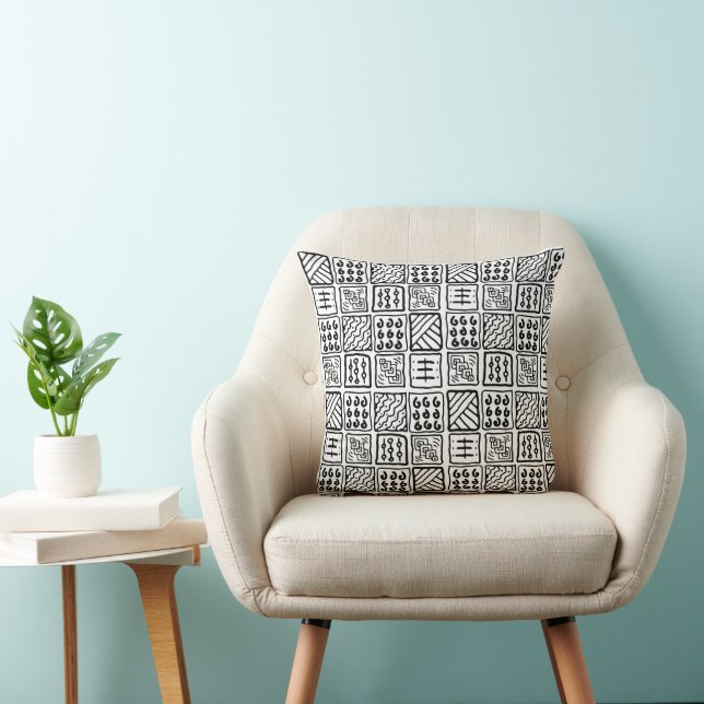 Primitive Pattern  Cushion (Chair)