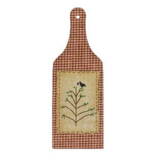 Primitive Pine Tree Glass Cutting Board