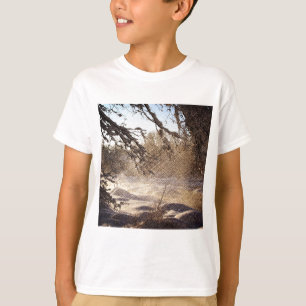 Primitive Pine Tree Woodland Winter Forest T-Shirt