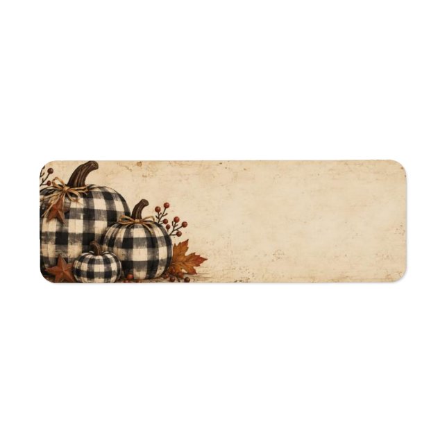 Primitive Plaid Pumpkin (Front)