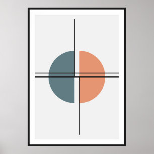 Primitive semicircles wall art