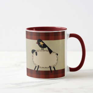 primitive sheep mug