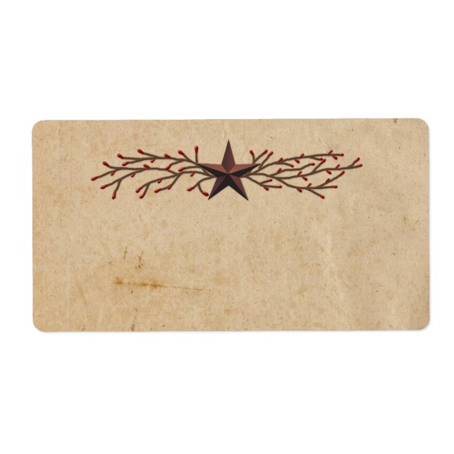 Primitive Star Product Label (Front)