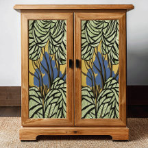 Primitive Style Trees and Leaves Decoupage
