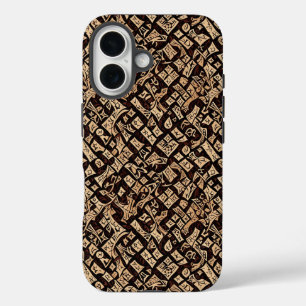 Primitive Tan and Back Design iPhone 16 Case
