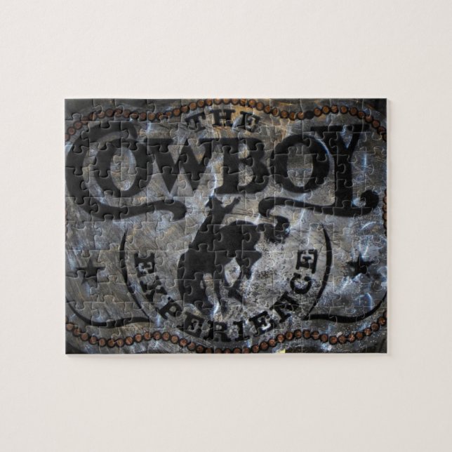 Primitive western country Horse cowboy rodeo Jigsaw Puzzle (Horizontal)