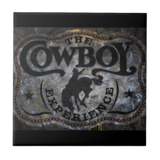 Primitive western country Horse cowboy rodeo Tile