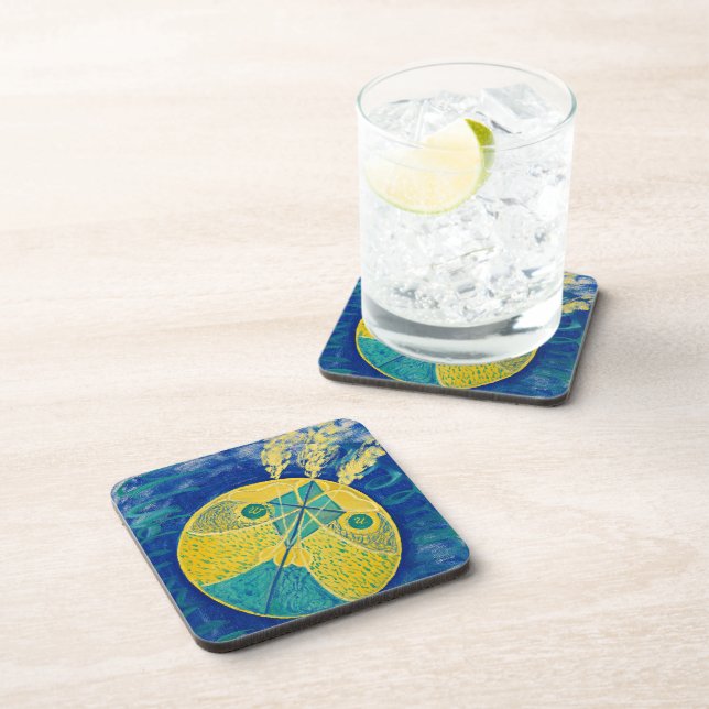 Primordial Chaos, 1906-1907 by Hilma af Klint Coaster (Right Side)