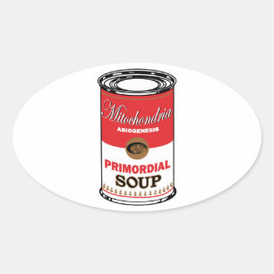 Primordial Soup Oval Sticker