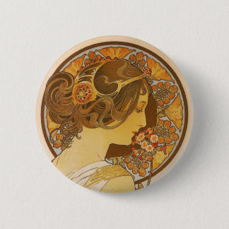 Primrose 6 Cm Round Badge