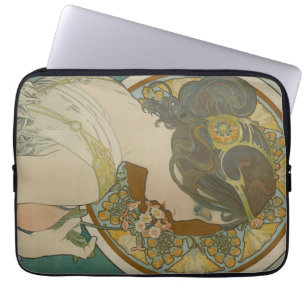 Primrose by Alphonse Mucha (1899) Laptop Sleeve