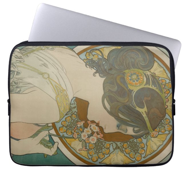 Primrose by Alphonse Mucha (1899) Laptop Sleeve (Front)