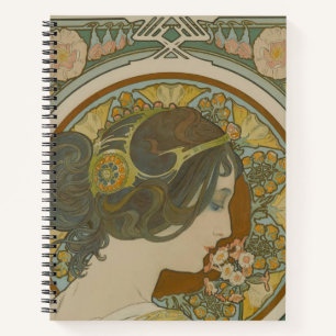 Primrose by Alphonse Mucha (1899) Notebook