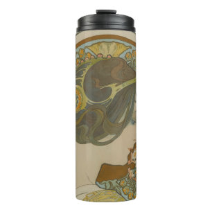 Primrose by Alphonse Mucha (1899) Thermal Tumbler