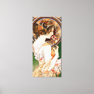 Primrose by Alphonse Mucha Canvas Print