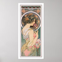 Primrose by Alphonse Mucha - Vintage Floral Art