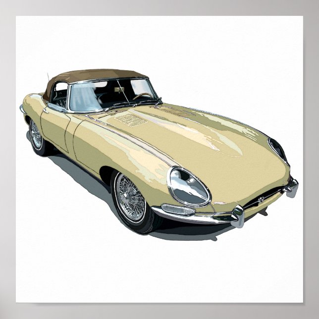 Primrose E Type Roadster Poster (Front)