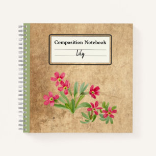 Primrose Personalised Composition Notebook