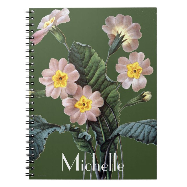 Primrose (Primula Aucalis) Notebook (Front)
