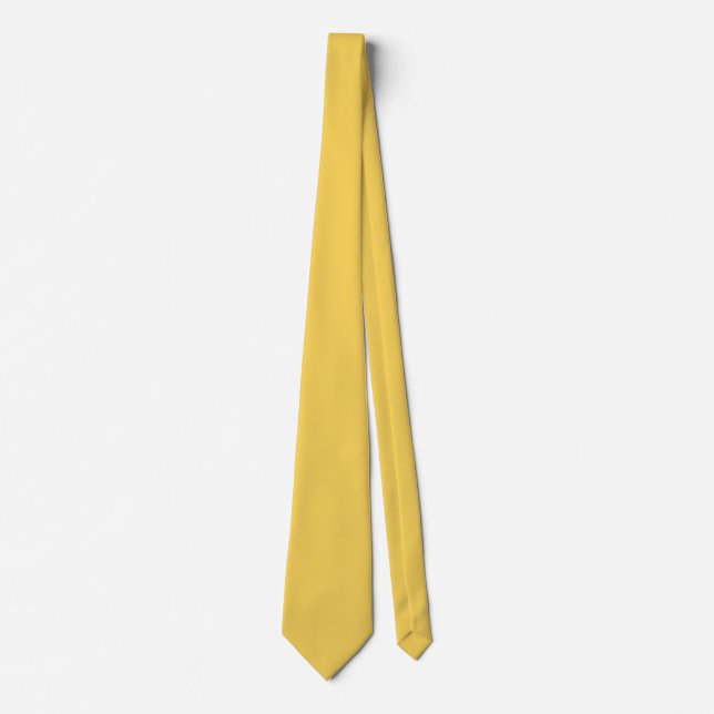 Primrose Yellow Solid Colour Tie (Front)