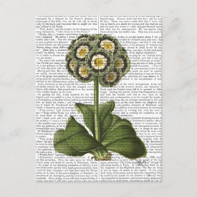Primula Auricula Blue Postcard (Front)