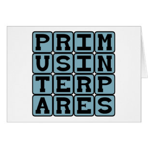 Primus Inter Pares, First Among Equals