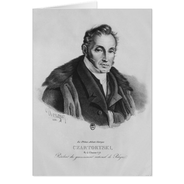 Prince Adam George Czartoryski, 1831 (Front)