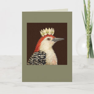 Prince Al the woodpecker card