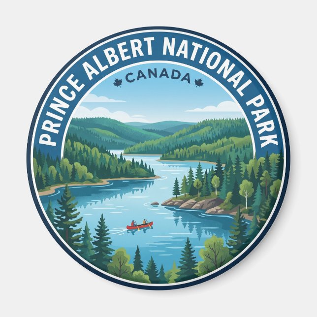Prince Albert National Park Canada Magnet (Front)