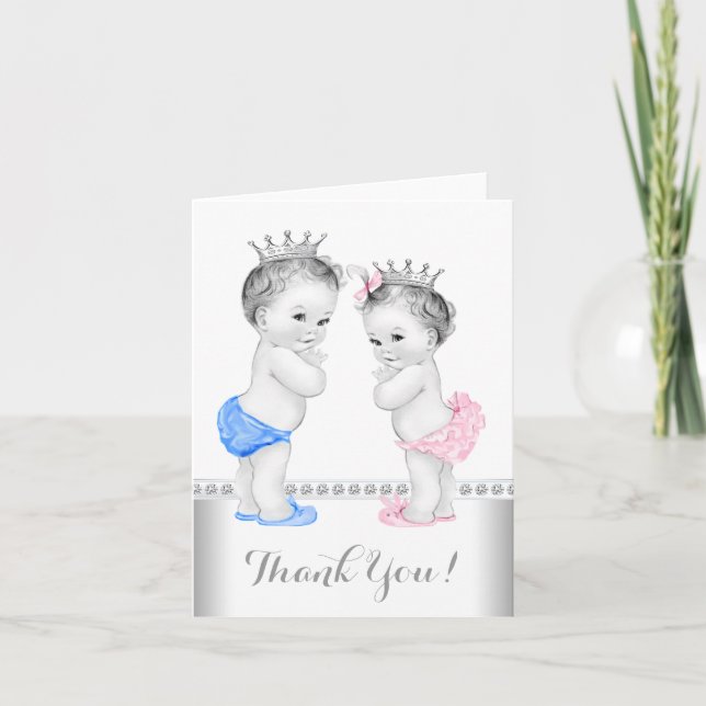 Prince and Princess Thank You Card (Front)