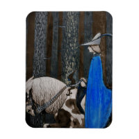 Prince and Tomten Ride Through the Woods