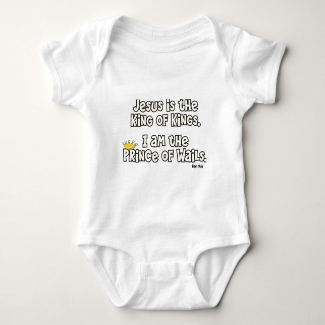 Prince Baby Bodysuit (Front)