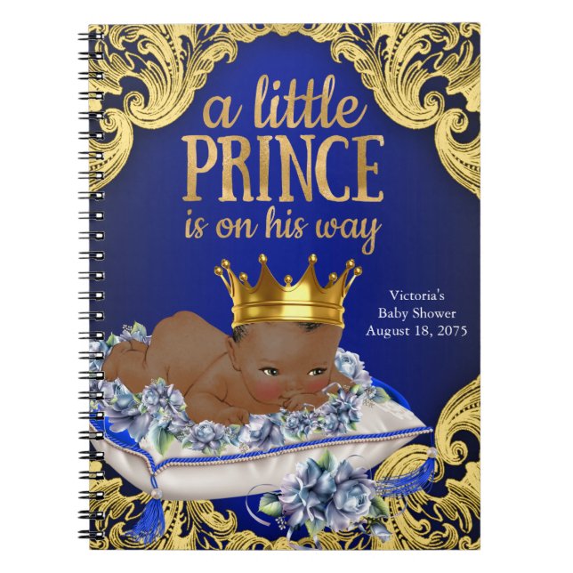 Prince Baby Shower Guest Book (Front)