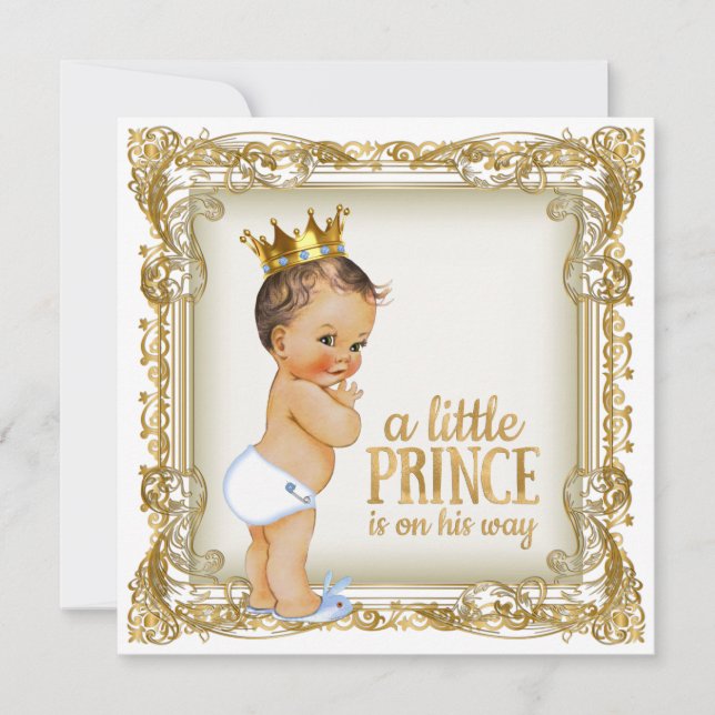 Prince Baby Shower Invitation (Front)