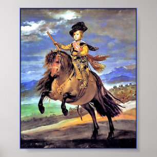 Prince Baltasar Carlos on Horseback Poster