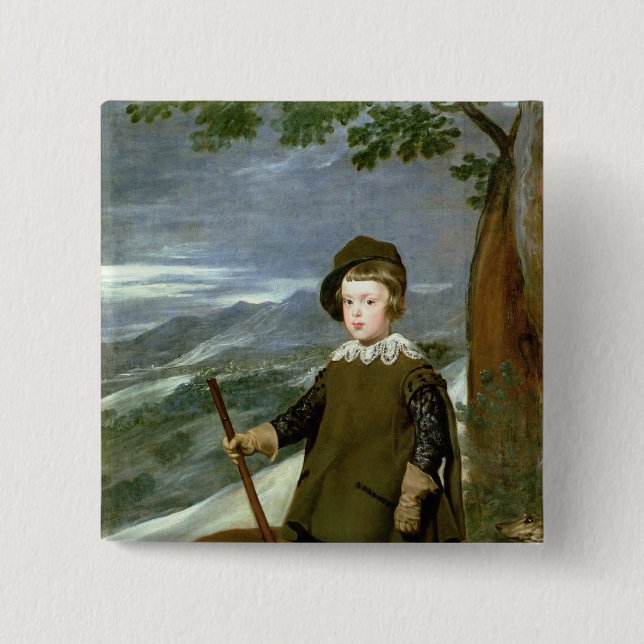 Prince Balthasar Carlos 15 Cm Square Badge (Front)