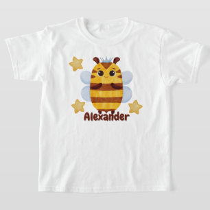 Prince Bee Personalised Kids Shirt, Custom Name T-Shirt